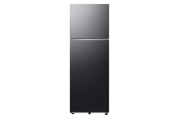 Samsung RT34HG5A42BXHL Double Door Refrigerator (330L, Digital Inverter Compressor, Frost Free, Convertible 5-in-1, Twin Cooling Plus, Wi-Fi Enabled Smart Features, Luxe Black Finish)