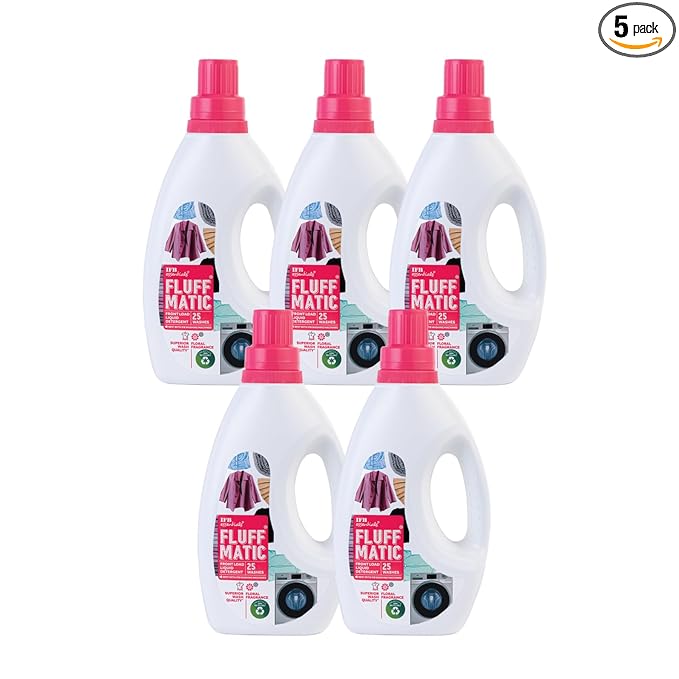 IFB essentials Front Load Washing Machine Liquid Detergent (Pack of 5 * 880 ml)