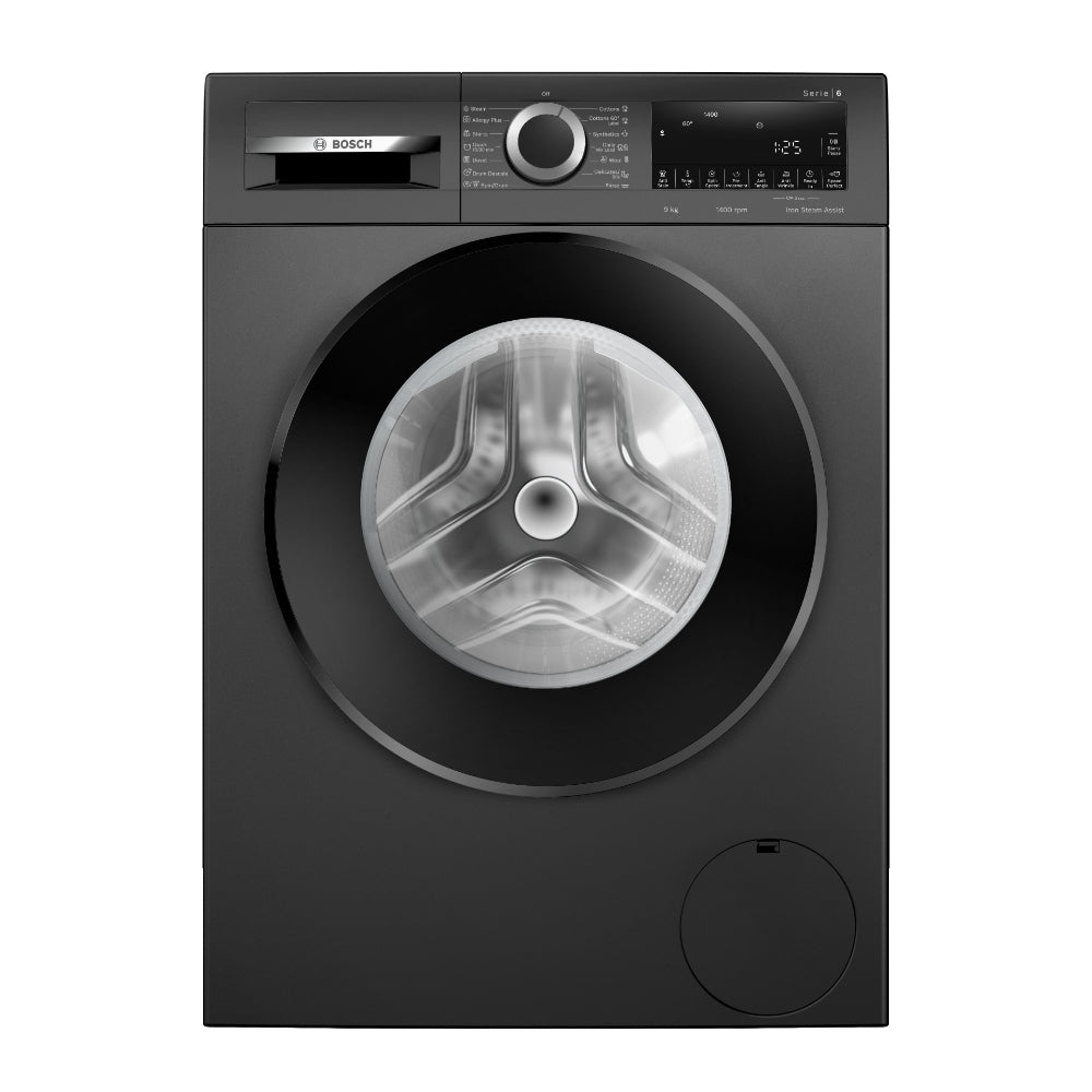 Bosch 9 kg Fully Automatic Front Loading Washing Machine, Black Grey, WGA244ZTIN
