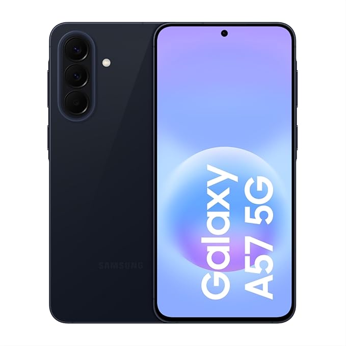 Samsung Galaxy A57 5G (Awesome Navy, 8GB RAM, 256GB Storage) – Agentic AI, Triple Camera, Nightography, IP68, 2-Day Battery Life