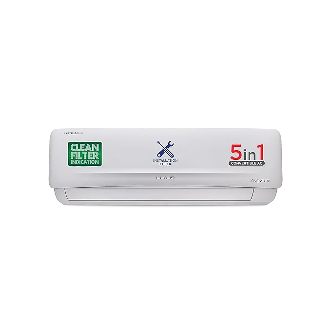 Lloyd 1.5 Ton 3 Star Inverter Split AC (5 in 1 Convertible, Copper, Anti-Viral+PM 2.5 Filter, White GLS18I3FOSEW)