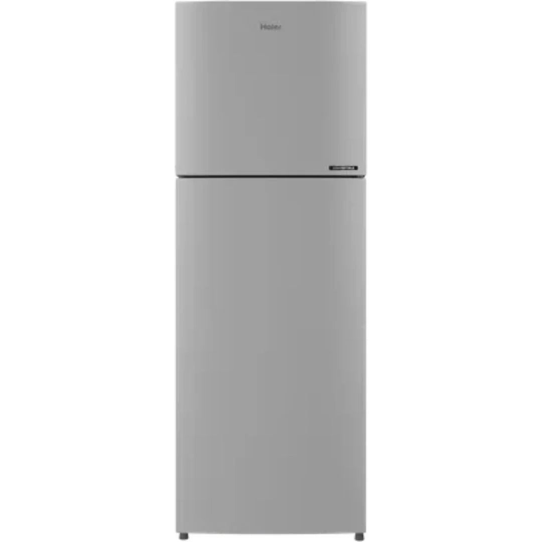 Haier 240.0 L HRF-2902EMS-P 2 Star Turbo Icing Convertible with Inverter Frost Free Double Door Refrigerator ( Moon Silver)
