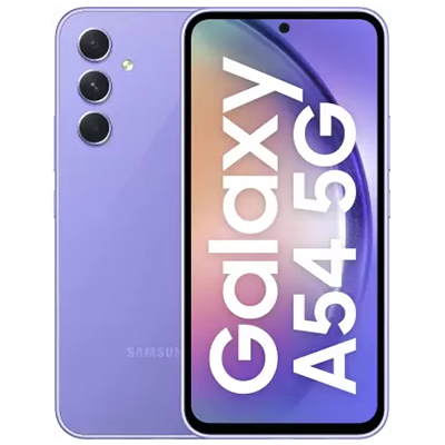 Samsung Galaxy A54 5G: Stunning Awesome Violet mobile with advanced features.