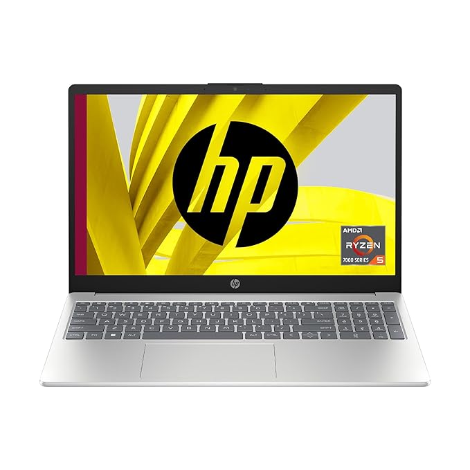 HP Laptop 15, AMD Ryzen™ 5 7520U,15.6-inch(39.6 cm), FHD, 16GB LPDDR5,512GB SSD,Dual Speakers,MSO,Windows 11,Natural Silver | 15-FC0156AU