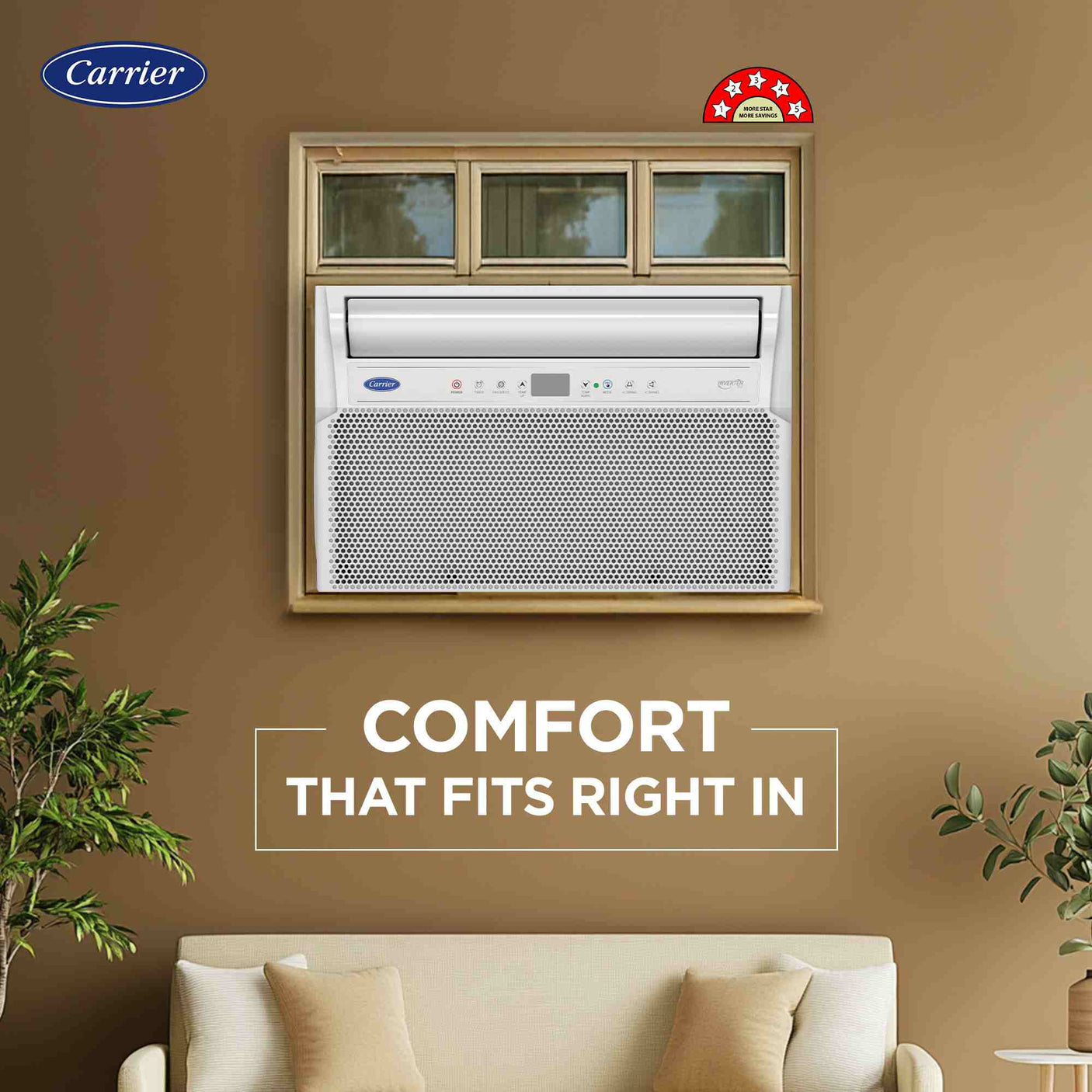 Carrier ESTRELLA PLATINUM-X FXi 19K 5 STAR Window Inverter AC