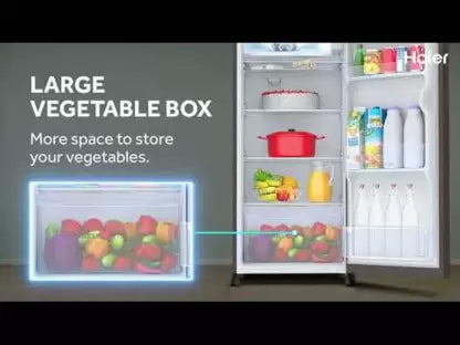 Haier 185 L Direct Cool Single Door 2 Star Refrigerator grey, HRD2062BRBN