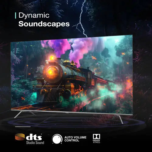 Sansui 165 cm (65 inches) 4K Ultra HD Smart QLED Google TV JSW65GSQLED (Black)