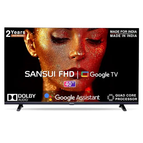 Sansui 102 cm (40 inch) Full HD LED Smart Google TV with Zen Panel HDR10 & Dolby Audio  (JSW40GSFHD)