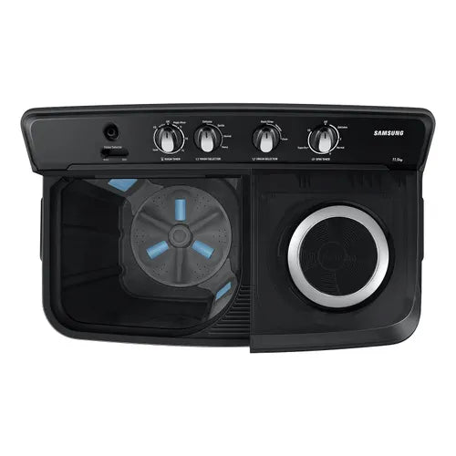 SAMSUNG 11.5 kg 5 Star Semi Automatic Washing Machine with Hexa Storm Pulsator (WT11A4260GD/TL, Dark Grey)