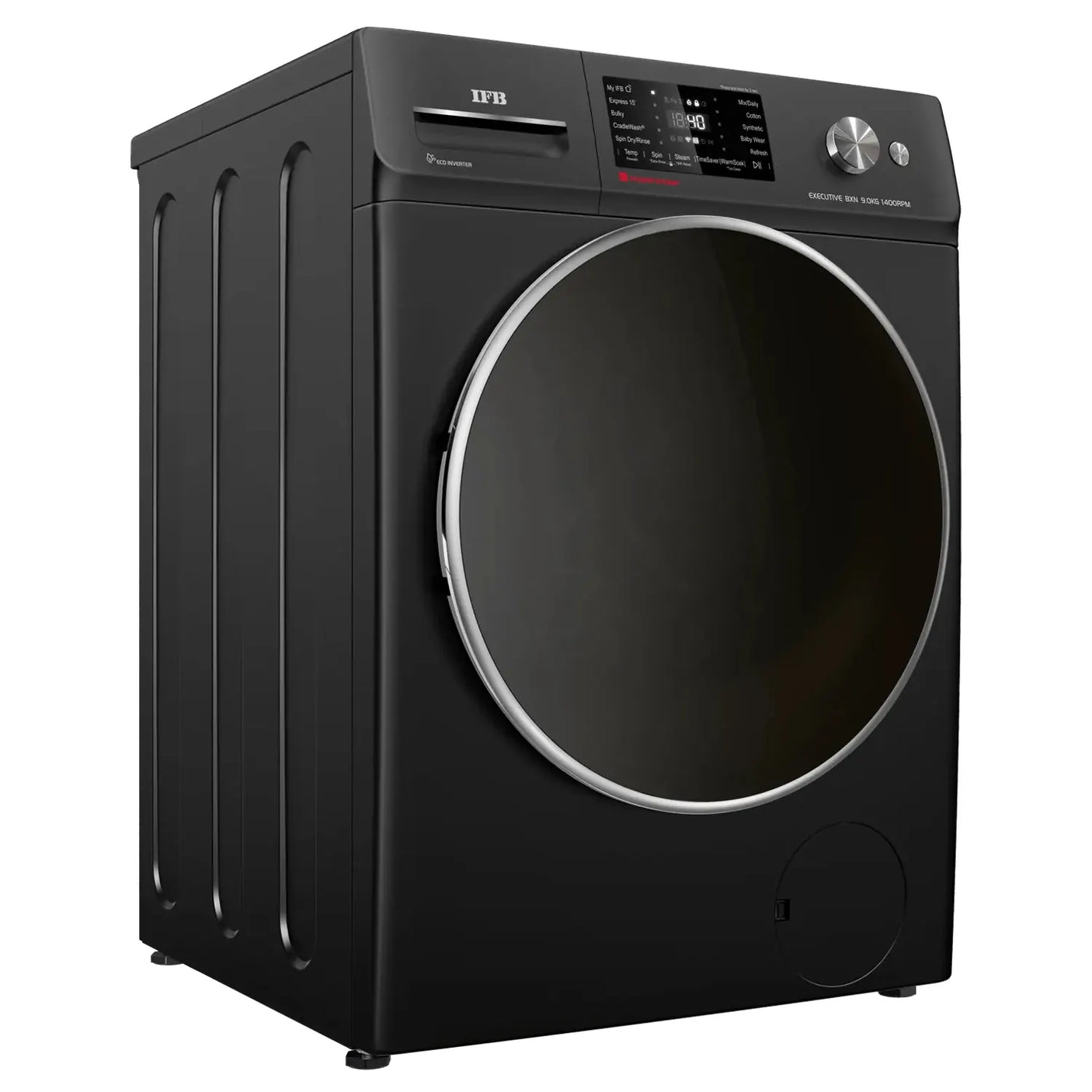 IFB 9 kg 5 Star Wi-Fi Inverter Fully Automatic Front Load Washing Machine (Executive BXN 9014K, AI Technology, Black)
