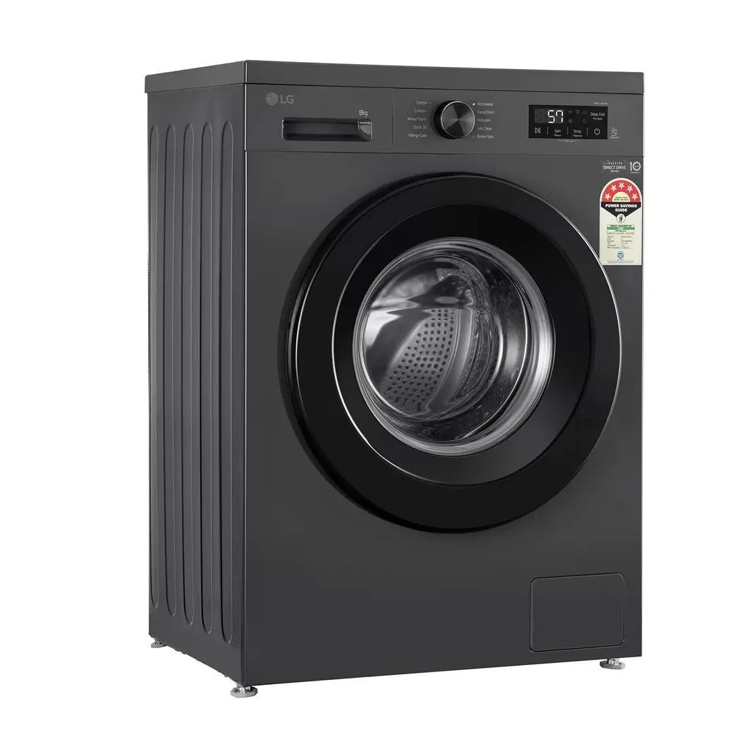 LG 8KG Front Load Washing Machine, Inverter Direct Drive, Middle Black (FHB1208Z2M)