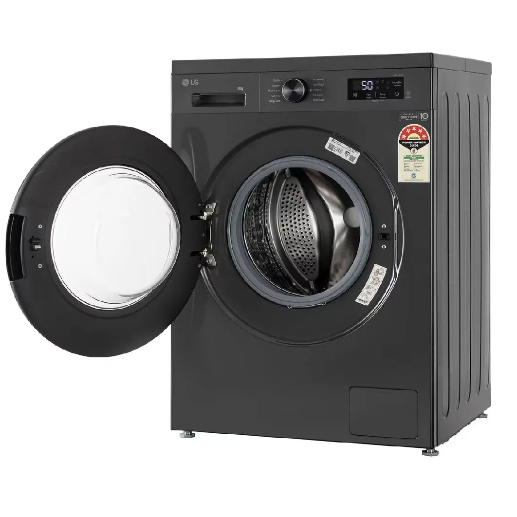 LG 8KG Front Load Washing Machine, Inverter Direct Drive, Middle Black (FHB1208Z2M)