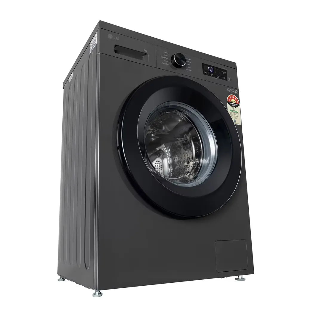 LG 8KG Front Load Washing Machine, Inverter Direct Drive, Middle Black (FHB1208Z2M)