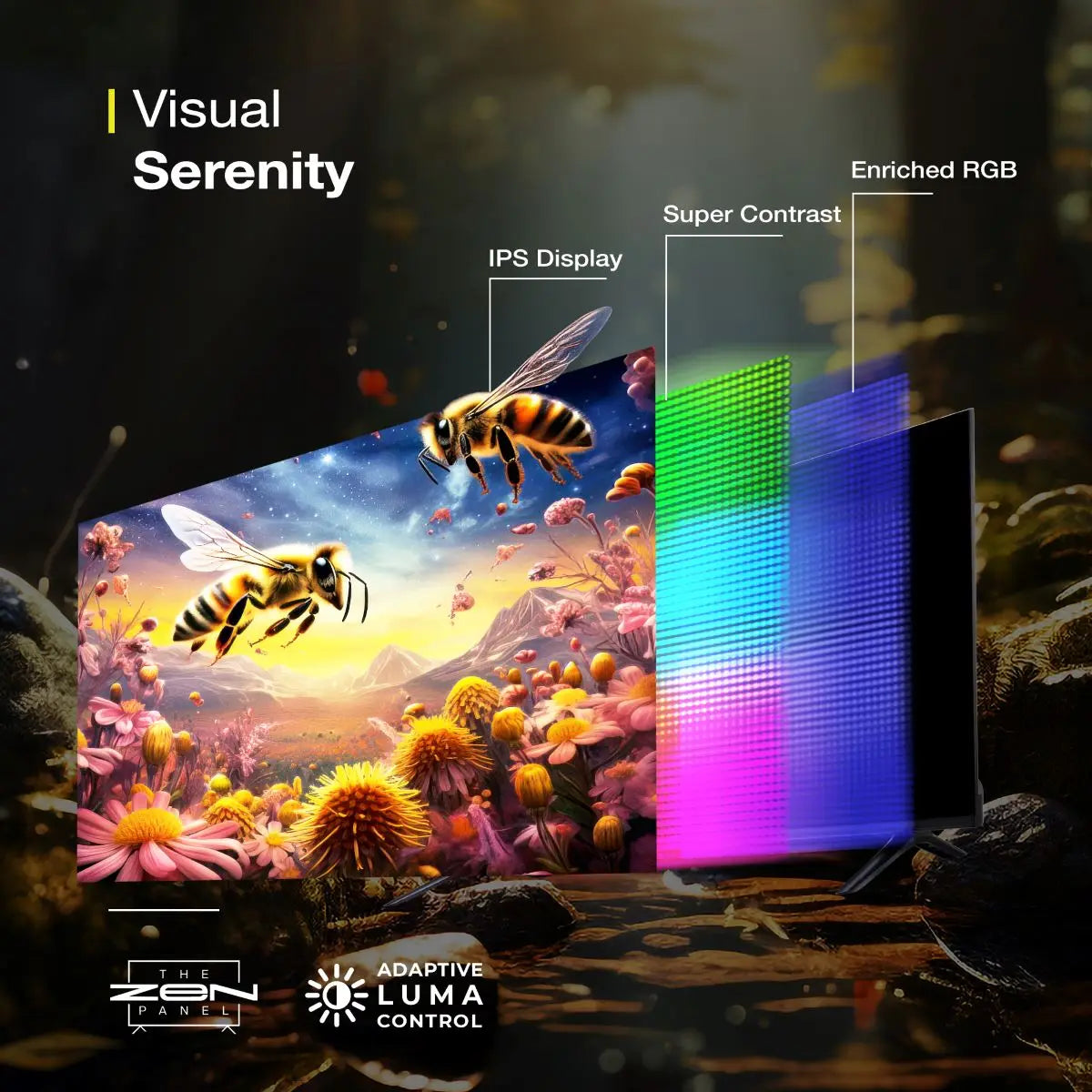 Sansui 109 cm (43 inch) Ultra HD (4K) LED Smart Google TV 2024 Edition with Zen Panel Dolby Audio & Filmmaker mode (JSW43GSUHD)