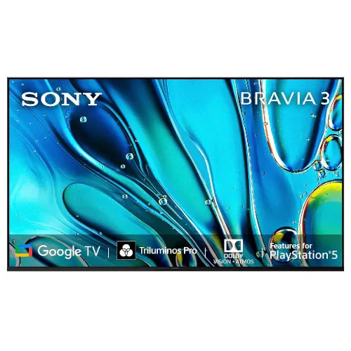 Sony BRAVIA 3 Series 108 cm (43 inches) 4K Ultra HD AI Smart LED Google TV K-43S30 (Black)
