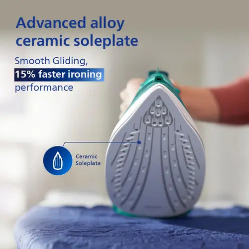 PHILIPS DST3030/70 2400 W Steam Iron  (Green)