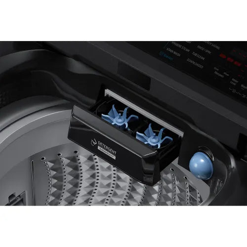 SAMSUNG 8 kg 5 Star Wi-Fi Inverter Fully Automatic Top Load Washing Machine (WA80F08B3BTL, AI VRT+ Technology, Black Caviar)