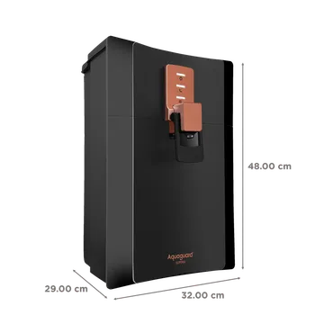 Aquaguard Enrich Superio 5 L RO+UV+SS+2X Water Purifier, Black