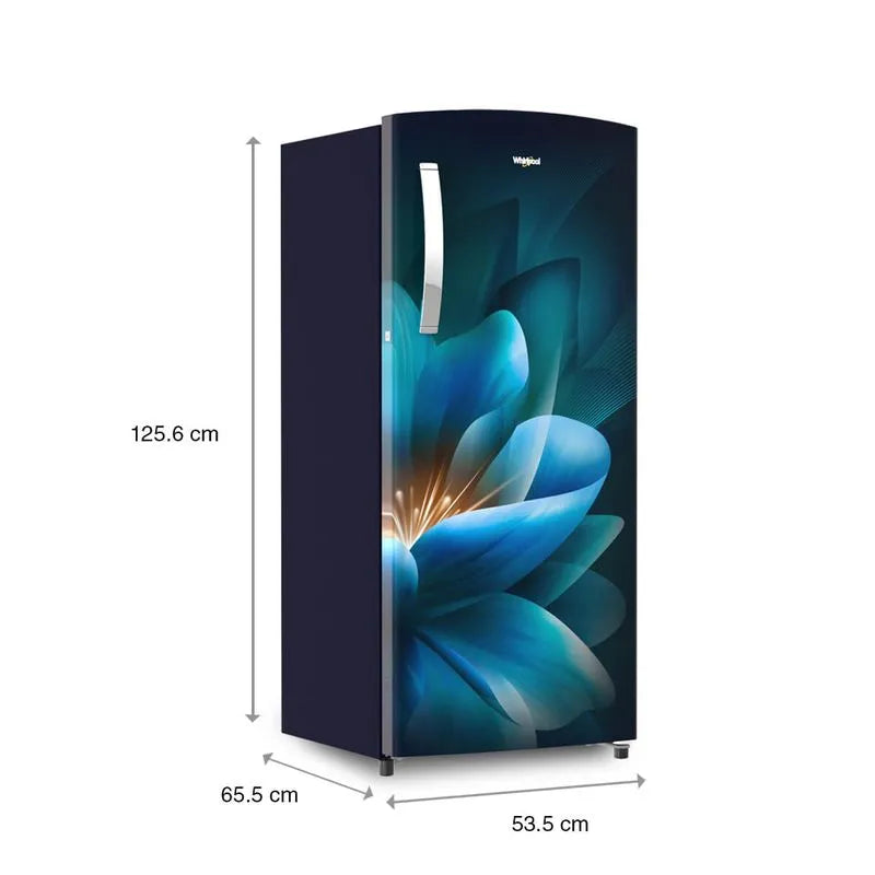 Whirlpool 192L 3-Star Single Door Refrigerator (Sapphire Forest) (W.POOL REF 72467)