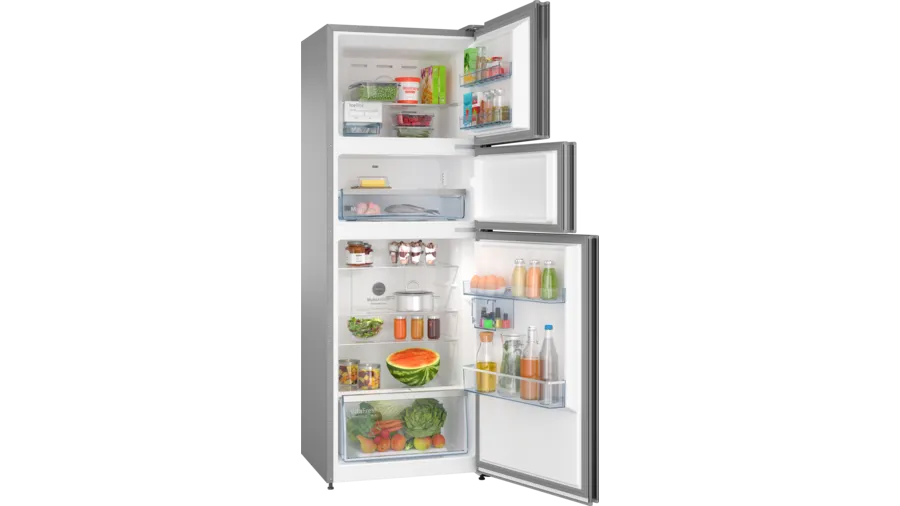 Bosch 364 L 3 Star free-standing fridge-freezer with freezer at top Series 4(CMC36K03NI)