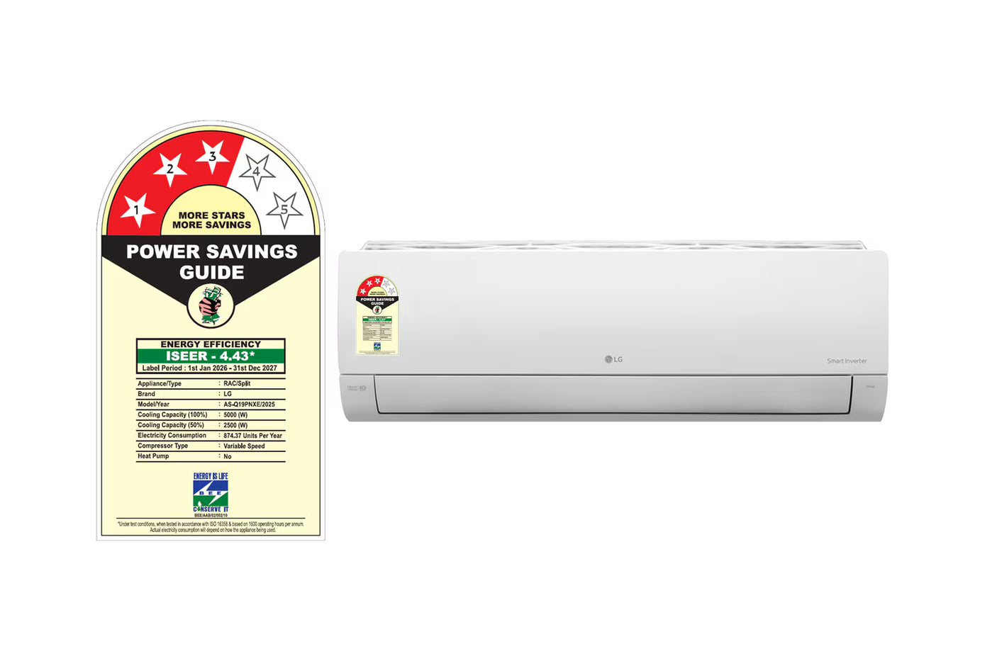 LG 1.5 Ton 3 Star Split AC – AI Convertible, Gold Fin+, Diet Mode+, Viraat Mode | AS-Q19PNXE