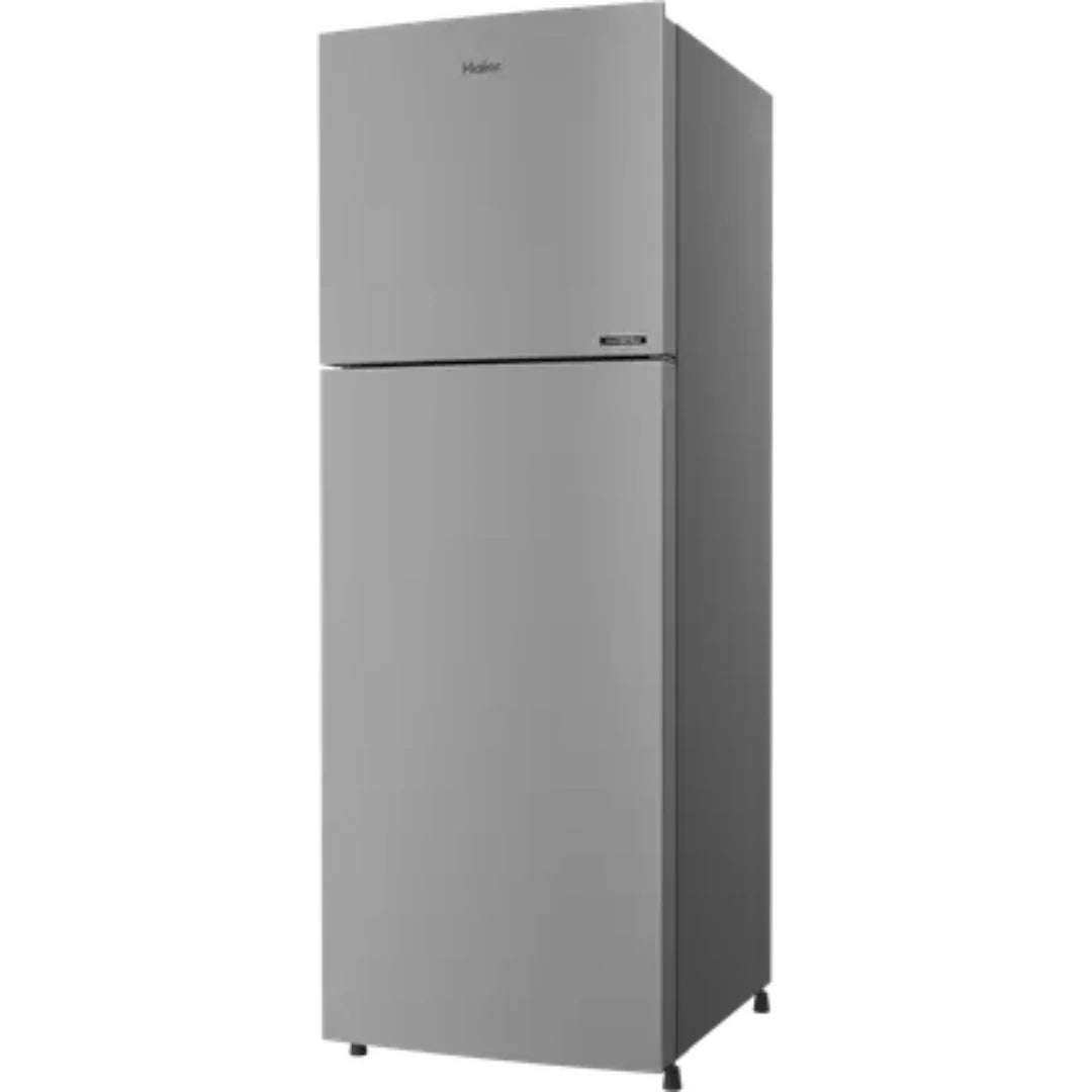 Haier 240.0 L HRF-2902EMS-P 2 Star Turbo Icing Convertible with Inverter Frost Free Double Door Refrigerator ( Moon Silver)