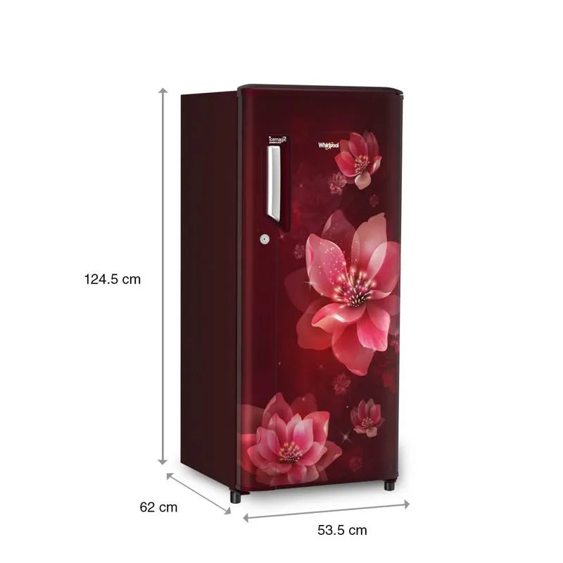 Whirlpool 192L 3-Star Single Door Refrigerator (215 IMPC PRM 3S WINE MULIA-Z - 72815)