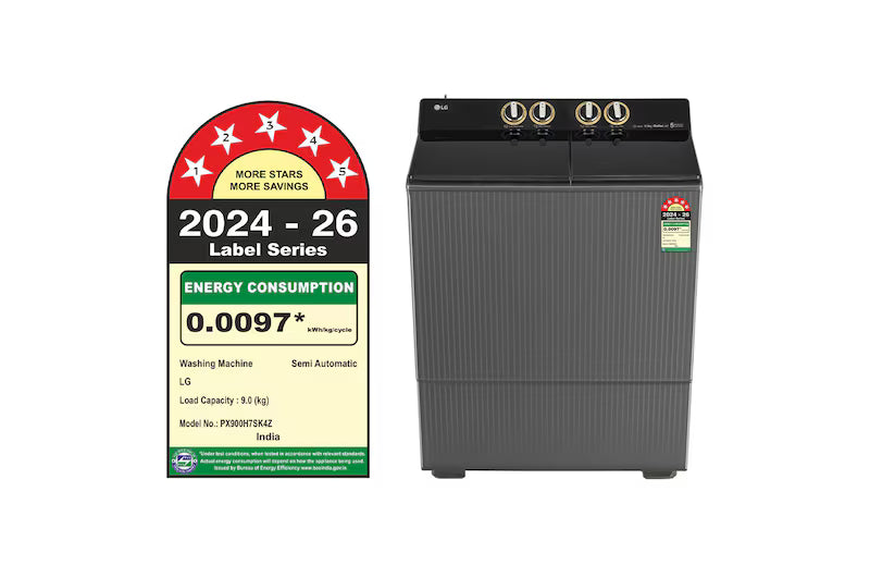 Samsung 8 Kg Semi-Automatic Top Load Washing Machine | Hexa Storm Pulsator, 1300 RPM, 5 Star, Dark Gray | WT80F4560GD