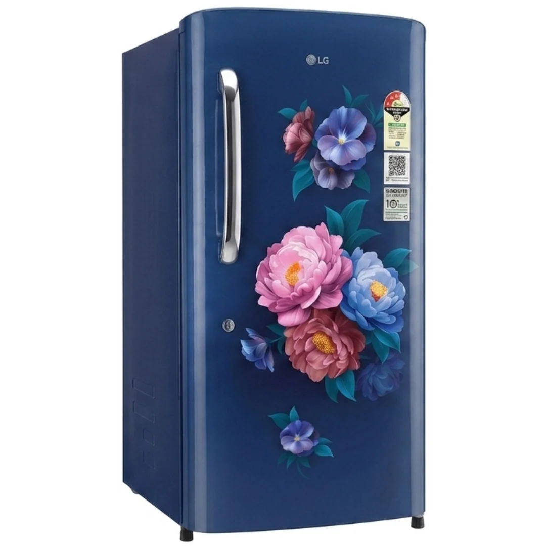 LG 224L Double Door Refrigerator | GL-D2336YARS | Smart Inverter Compressor, Red Silver Finish
