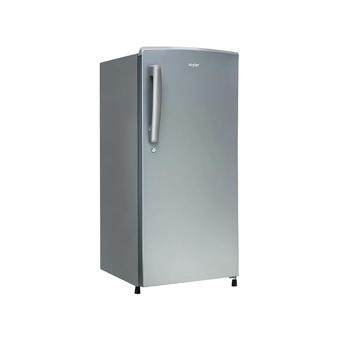 Haier 185L Single Door Refrigerator HRD-2061SMS-N 1 Star Direct Cool Stabilizer Free Moon Silver Finish Fridge