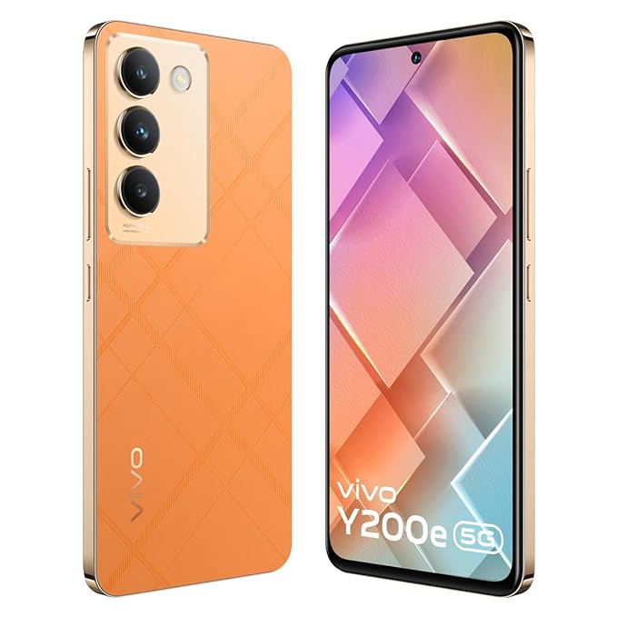 Vivo Y200e 5G (Saffron Delight, 8GB RAM, 128GB Storage)