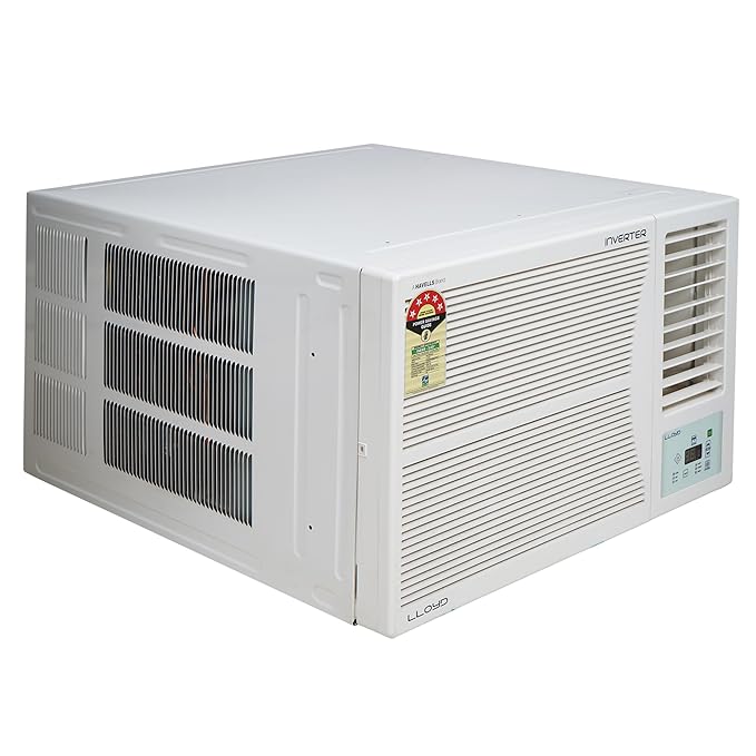 Lloyd 1.5 Ton 5 Star Inverter Window AC | 100% Copper | Clean Air Filter | Blue Fins Coils | R32 Refrigerant | Silent Operation | White | GLW18I5FWPGA