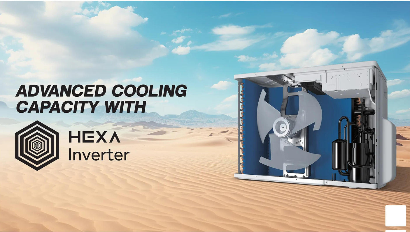 Haier Gravity Series 1.6 Ton 5 Star AI Climate Control Smart Split AC (5460 Watts, HEXA Inverter,  Wi-Fi, 4-Way, HD Filter, Cools at 60°C-HSU19G-MZAID5BN-INV, Galaxy Slate)
