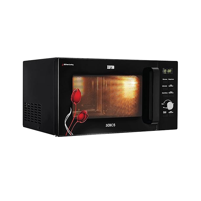 IFB 30 L Convection Microwave Oven with Oil Free Cooking (30BC5, Black)