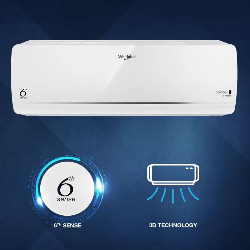 Whirlpool 1.5 Ton 3 Star Inverter Split 3DCool | 2026 Model | Fast Cooling | Energy Saving | Durable Build