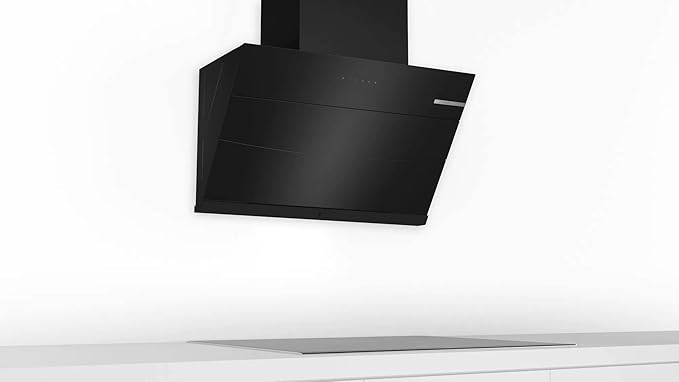 Bosch Series | 4 Wall Mounted Inclined Design Cooker Hood 90 cm Black DWKA98G60I