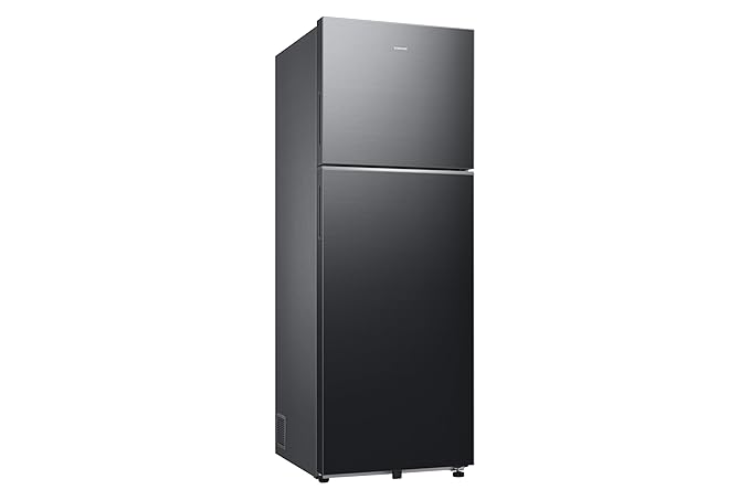 Samsung RT34HG5A42BXHL Double Door Refrigerator (330L, Digital Inverter Compressor, Frost Free, Convertible 5-in-1, Twin Cooling Plus, Wi-Fi Enabled Smart Features, Luxe Black Finish)