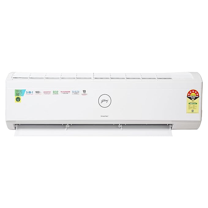 Godrej 1.5 Ton 5 Star Inverter Split AC Copper | Anti-Dust Filter | SIC 18ITC5-WYQ