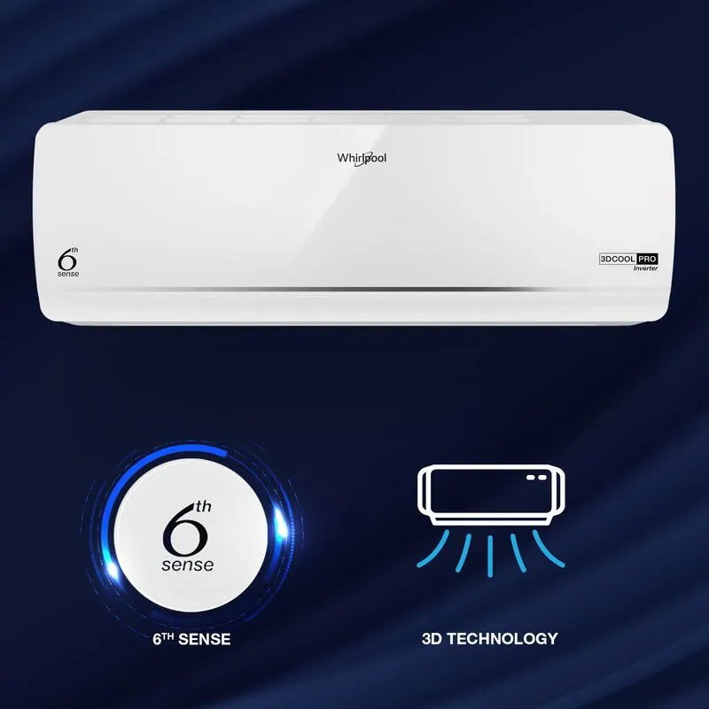 Whirlpool 1.5T 3 Star Inverter Split Air Conditioner (3DCool Pro - 2025 Model)