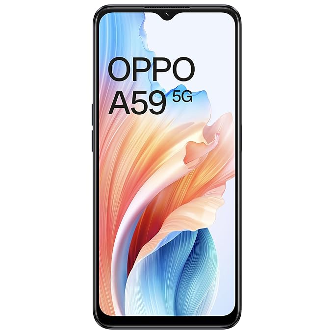 OPPO A59 5G (Starry Black, 4GB RAM, 128GB Storage) | 5000 mAh Battery with 33W SUPERVOOC Charger | 6.56" HD+ 90Hz Display