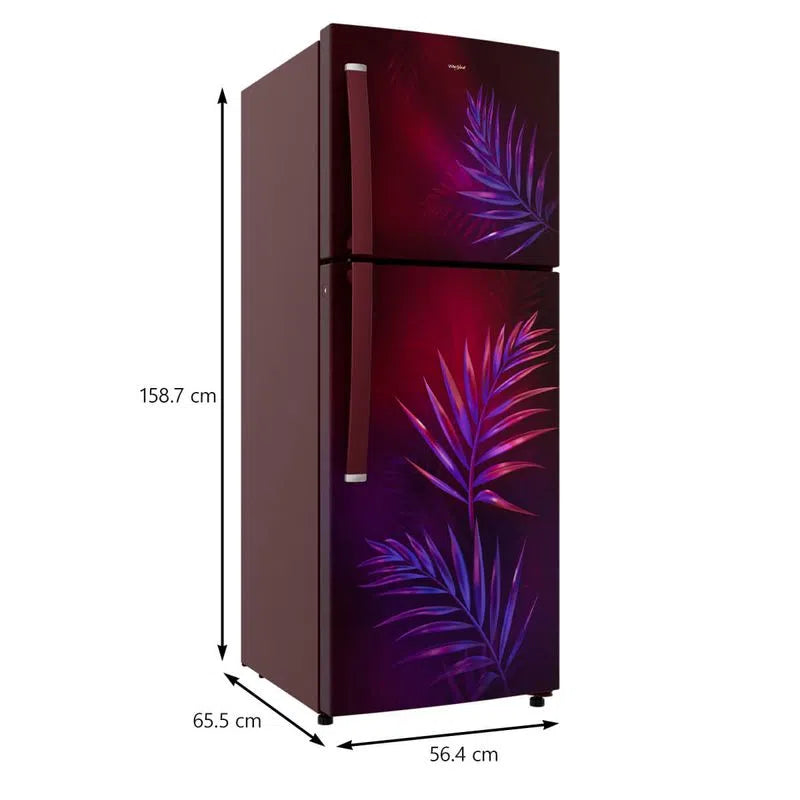 Whirlpool 235L 2-Star Intellifresh Double-Door Fridge with Handle (W.POOL REF 21880)