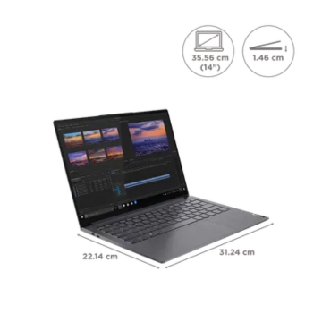 Stylish Lenovo Laptop: Yoga Slim 7 Pro, i5, 14", 16GB, 512GB, Win 11, Iris Xe
