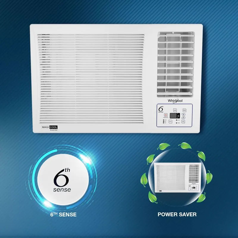 Whirlpool MagiCool 1.5 Ton 3 Star Window Inverter AC (2026 Model, Copper Condenser, Energy Efficient)