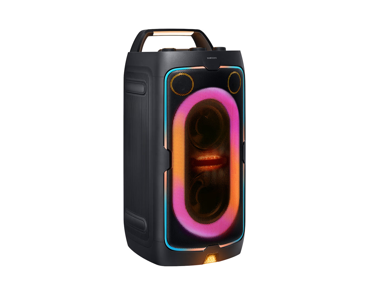 Samsung MX-ST40F Sound Tower | Bluetooth, Party Lighting, Karaoke Mic Input, Black