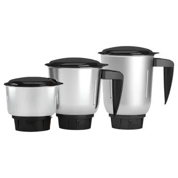 HAVELLS Segno Plus 550 Watt 3 Jars Juicer Mixer Grinder (21000 RPM, Heavy Duty Motor, Black)