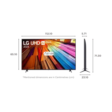 LG UT80 127 cm (50 inch) 4K Ultra HD LED WebOS TV with Filmmaker Mode (2024 model) 50UT80406LA