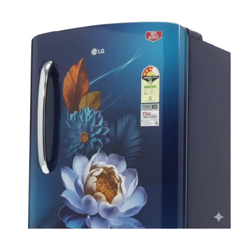 LG 224L Double Door Refrigerator | GL-D2336YABW | Smart Inverter Compressor, Black Finish