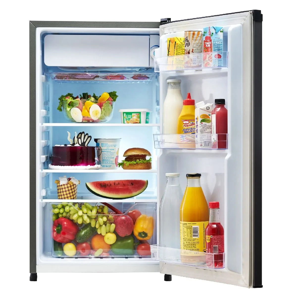 92L Direct Cool Mini Refrigerator | 1 Star | Metallic Grey | GLDE111NMGCF