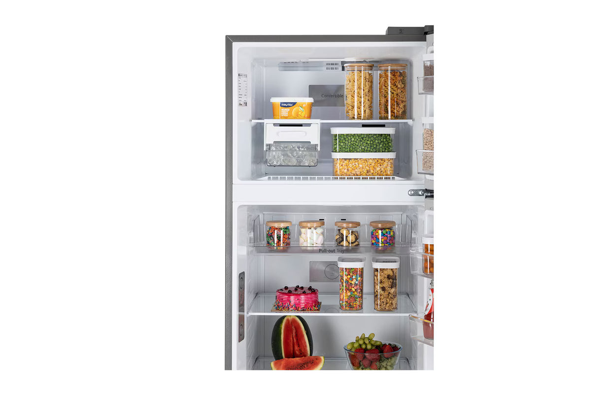 LG 466 L 1 Star Double Door Refrigerator with Smart Inverter Compressor, Door Cooling™ in Shiny Steel Finish  GL-T492NPZR