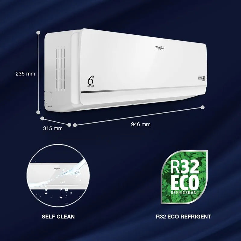 Whirlpool 1.5T 3 Star Inverter Split Air Conditioner (3DCool Pro - 2025 Model)